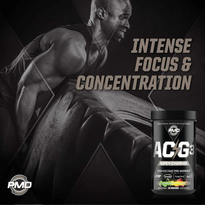 PMD Sports ACG3 Supercharged - Pre Workout - Powerful Strength, High Energy, Maximize PMD