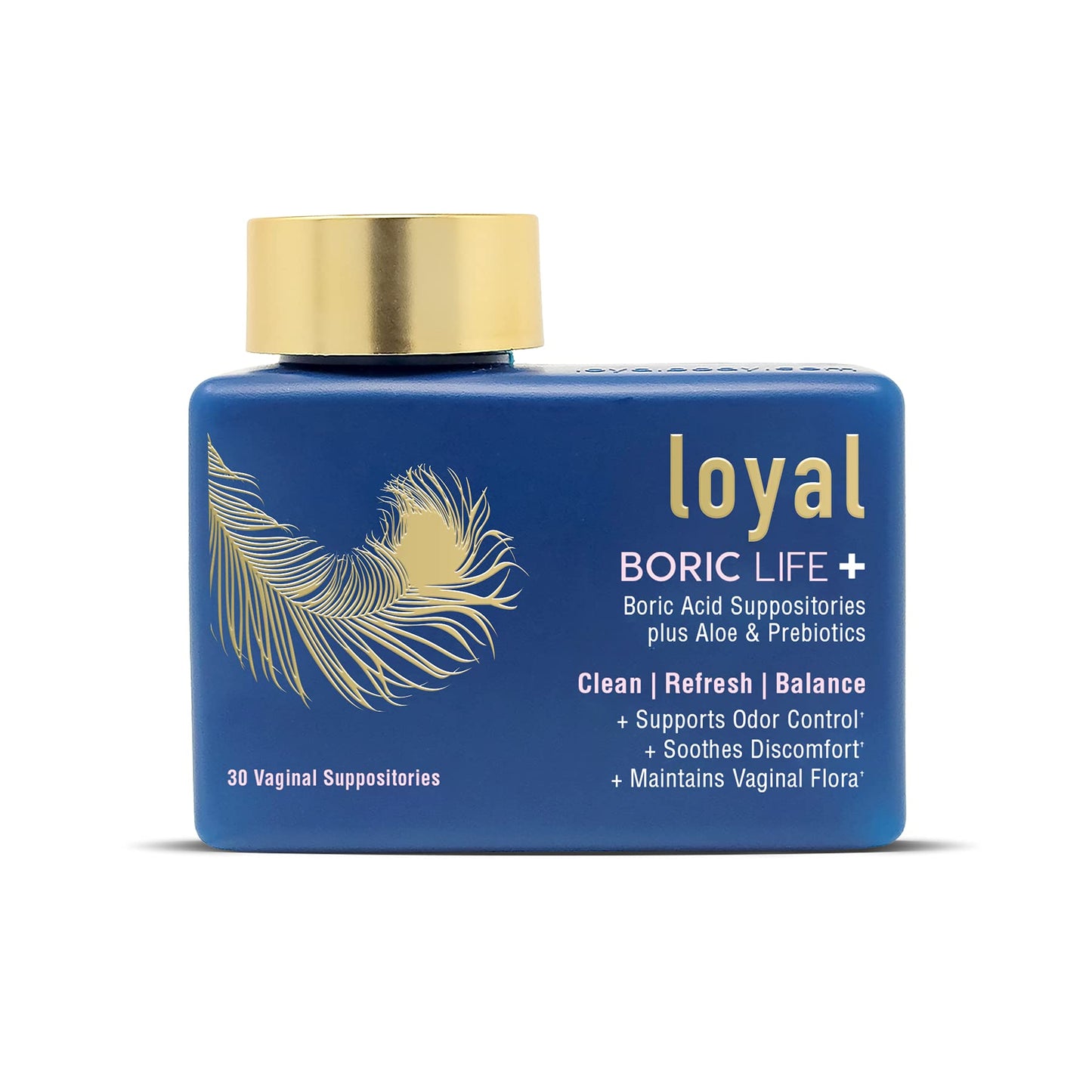 Loyal Boric Life Plus - Boric Acid Suppositories with Aloe & FOS - Supports Odor Control - Soothes Discomfort - Maintains Intimate Flora - Made in USA (30 Count) LoyalBuy Supplements Australia