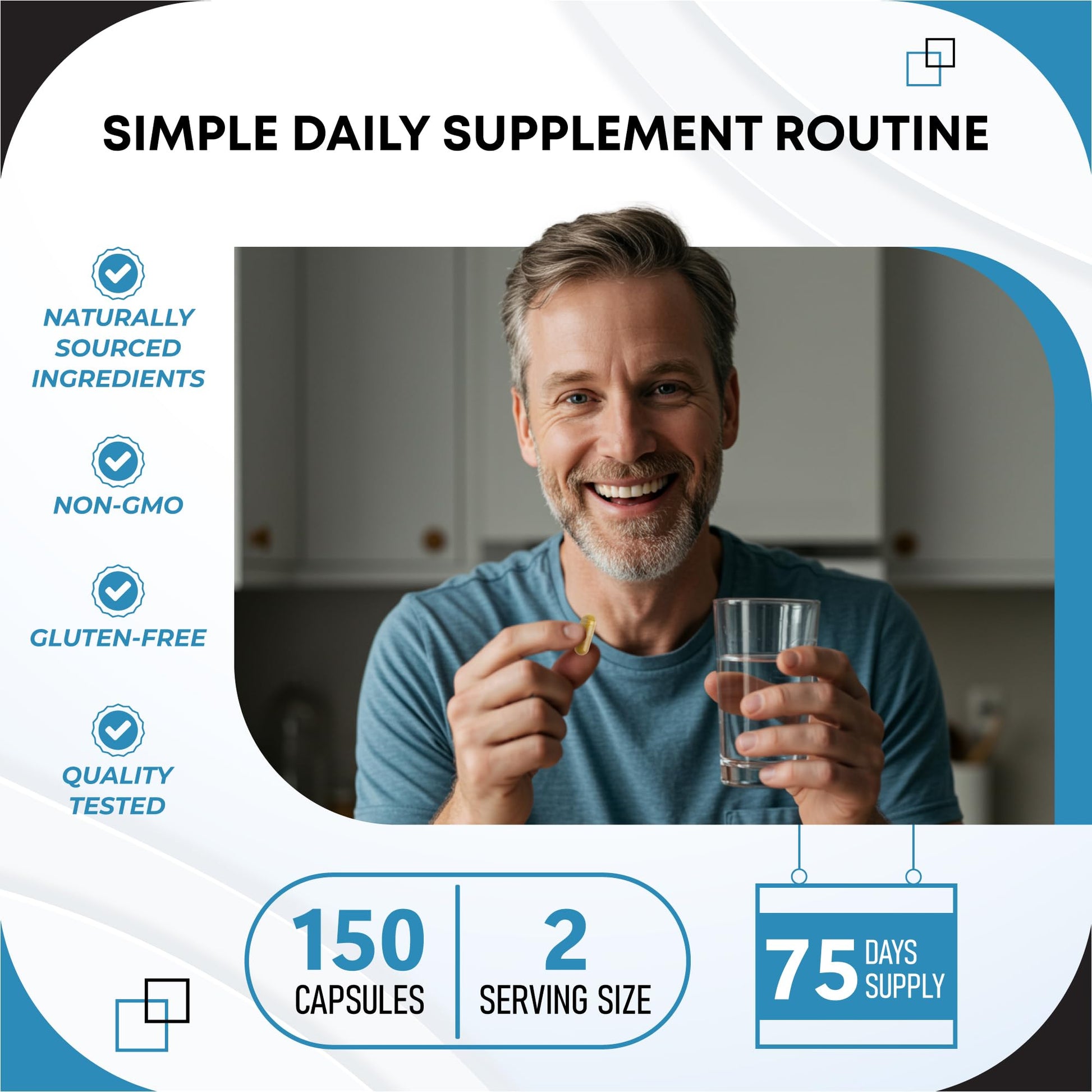GUDOMET CORTISOL Wellness Magnesium Ashwagandha L-Theanine Phosphatidylserine Rhodiola Rosea Passionflower Lavender Chamomile -150 Capsules GUDOMETBuy Supplements Australia