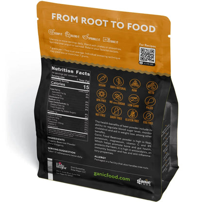 Ganic Food Organic Beetroot Powder, 16 Ounces Ganic Food