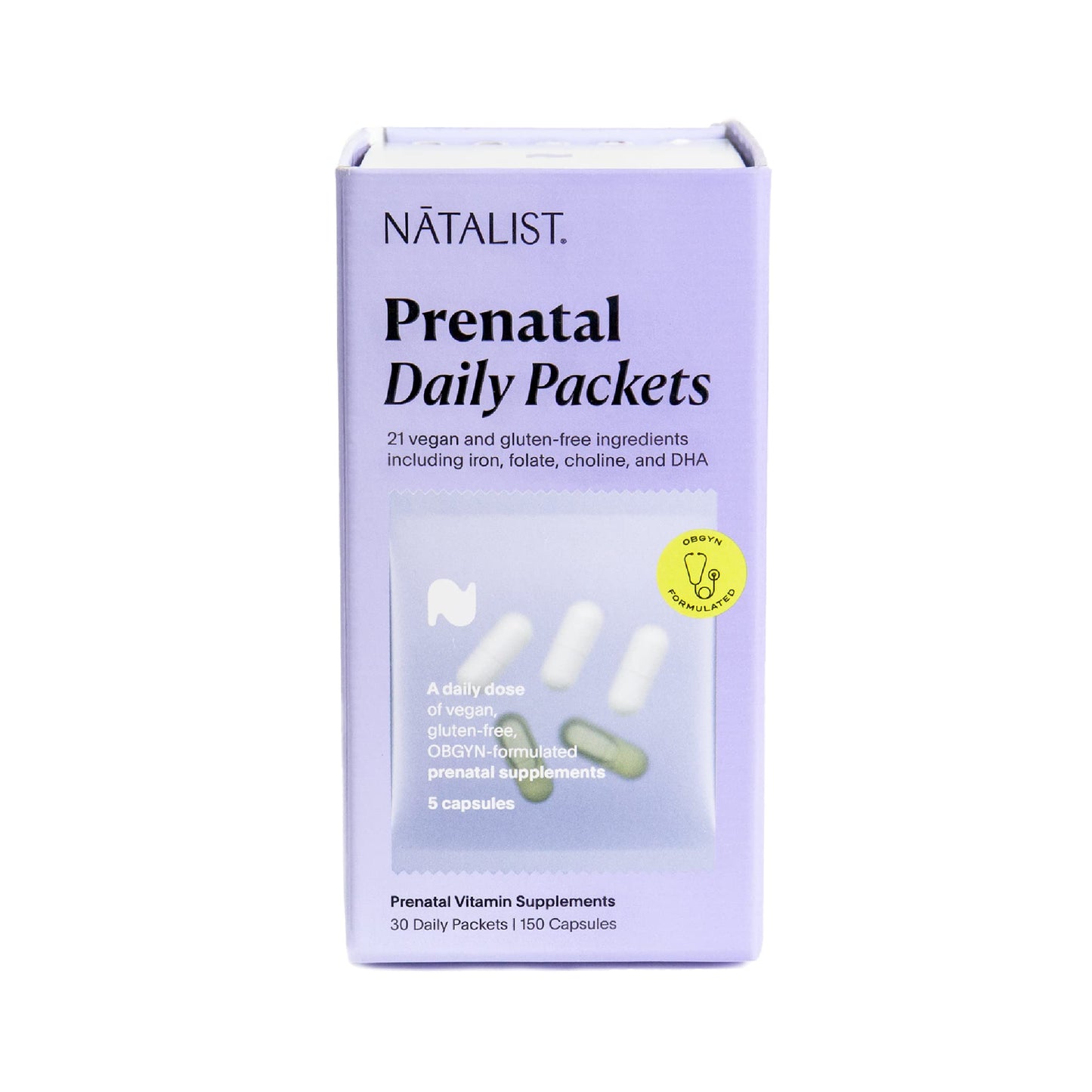 NATALIST Daily Prenatal Packs Daily Preconception & Pregnancy Formula Women's NATALIST
