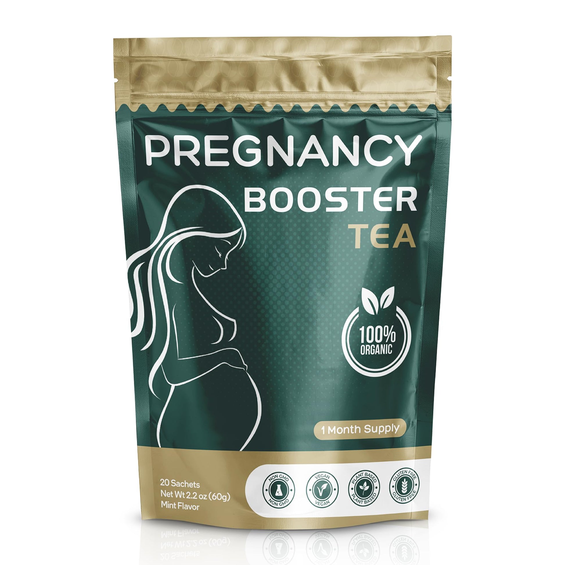 Pregnancy Booster Tea, organic tea to enhance fertility, hormonal balance, menstrual cycle regulation Erasilk