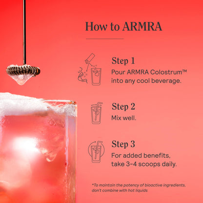 ARMRA Colostrum™ Premium Powder, Grass Fed, Gut Health Bloating Immunity Skin & Hair, Contains 400+ Bioactive Nutrients, Keto, Gluten & Fat Free (Vine Watermelon Bundle | 120 Servings) ARMRABuy Supplements Australia