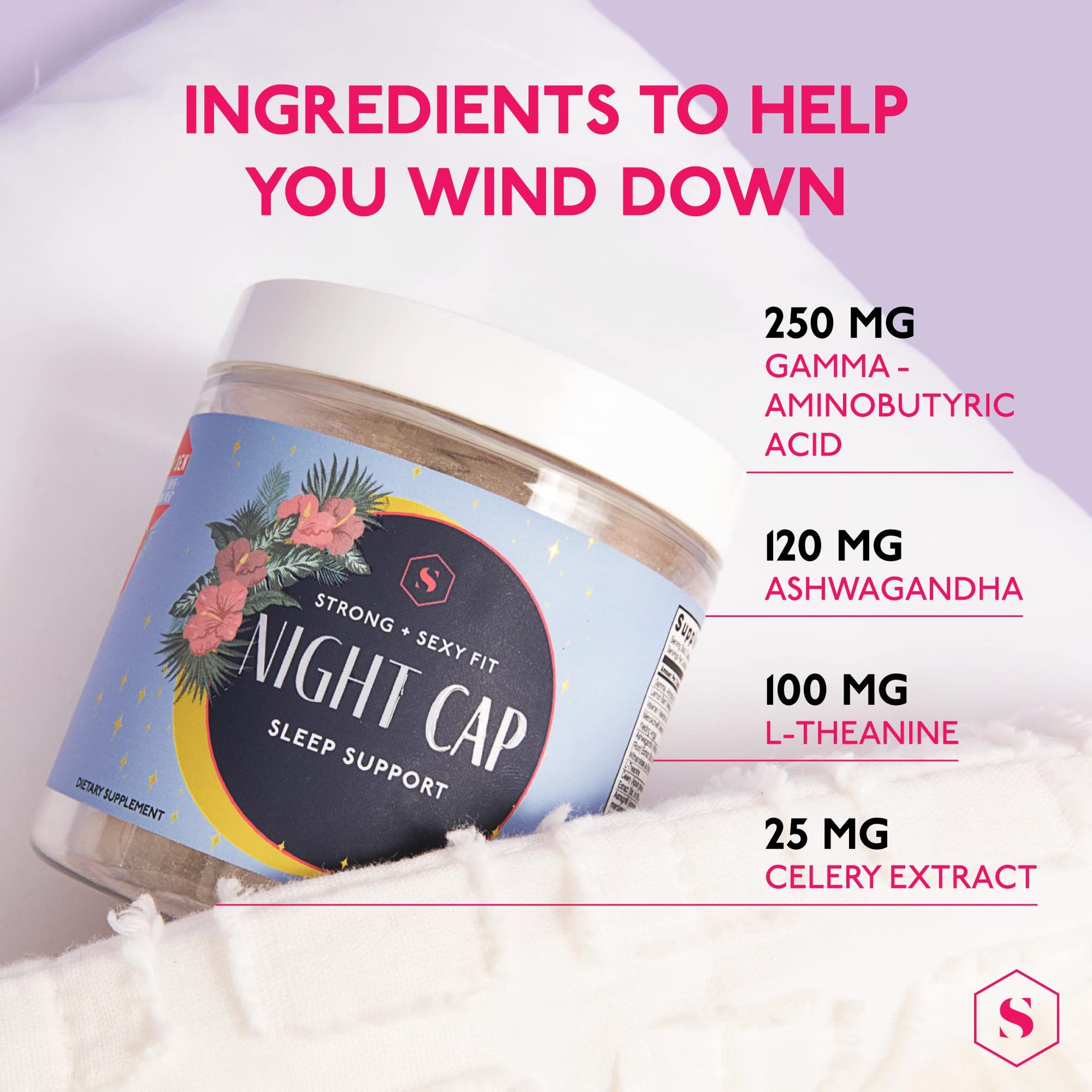 Strong + Sexy Fit Night Cap Sleep Support, Supplement to Help You Fall Asleep Faster Strong + Sexy FitBuy Supplements Australia