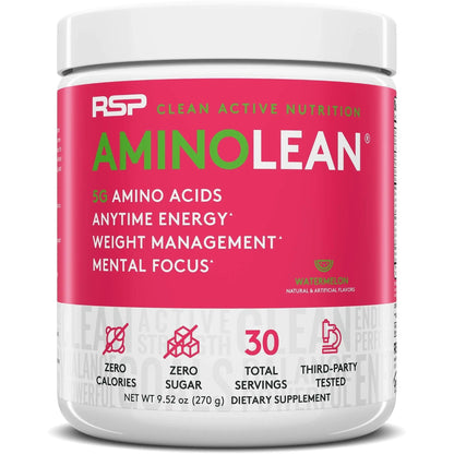 RSP NUTRITION AminoLean Pre Workout Energy (Watermelon 30 Servings) with TrueFit RSP NUTRITION