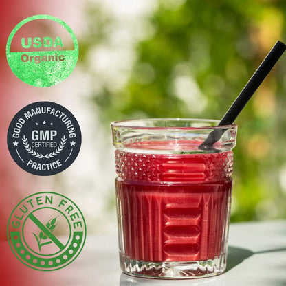 OPTIVIDA Nitric Oxide Beet Powder Organic | All Natural Beets Roots Supplements OPTIVIDA