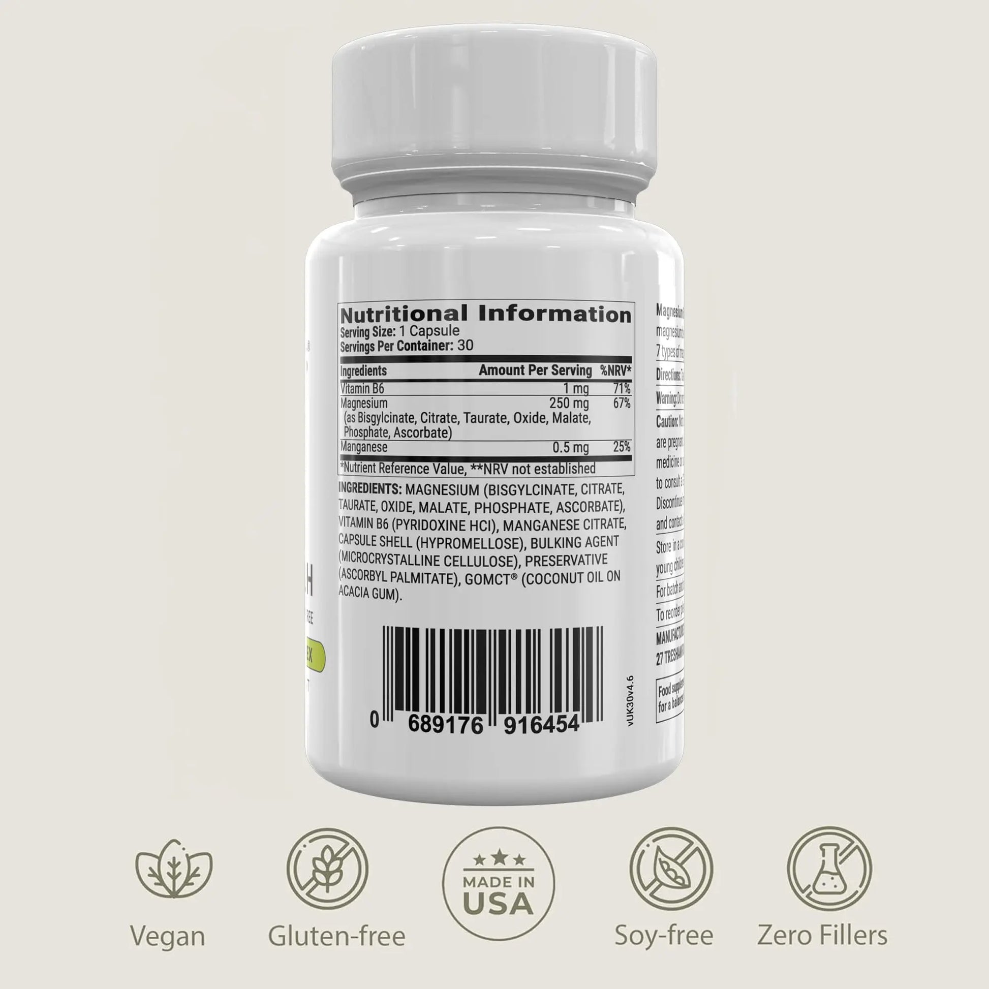 BIOptimizers Magnesium Breakthrough Supplement with 500mg - 7 Forms of Magnesium: Glycinate, Malate, Citrate, and More - Natural Support for Sleep and Cognitive Function -30 Capsules- Calming Vitamins BIOptimizers buy supplements Au