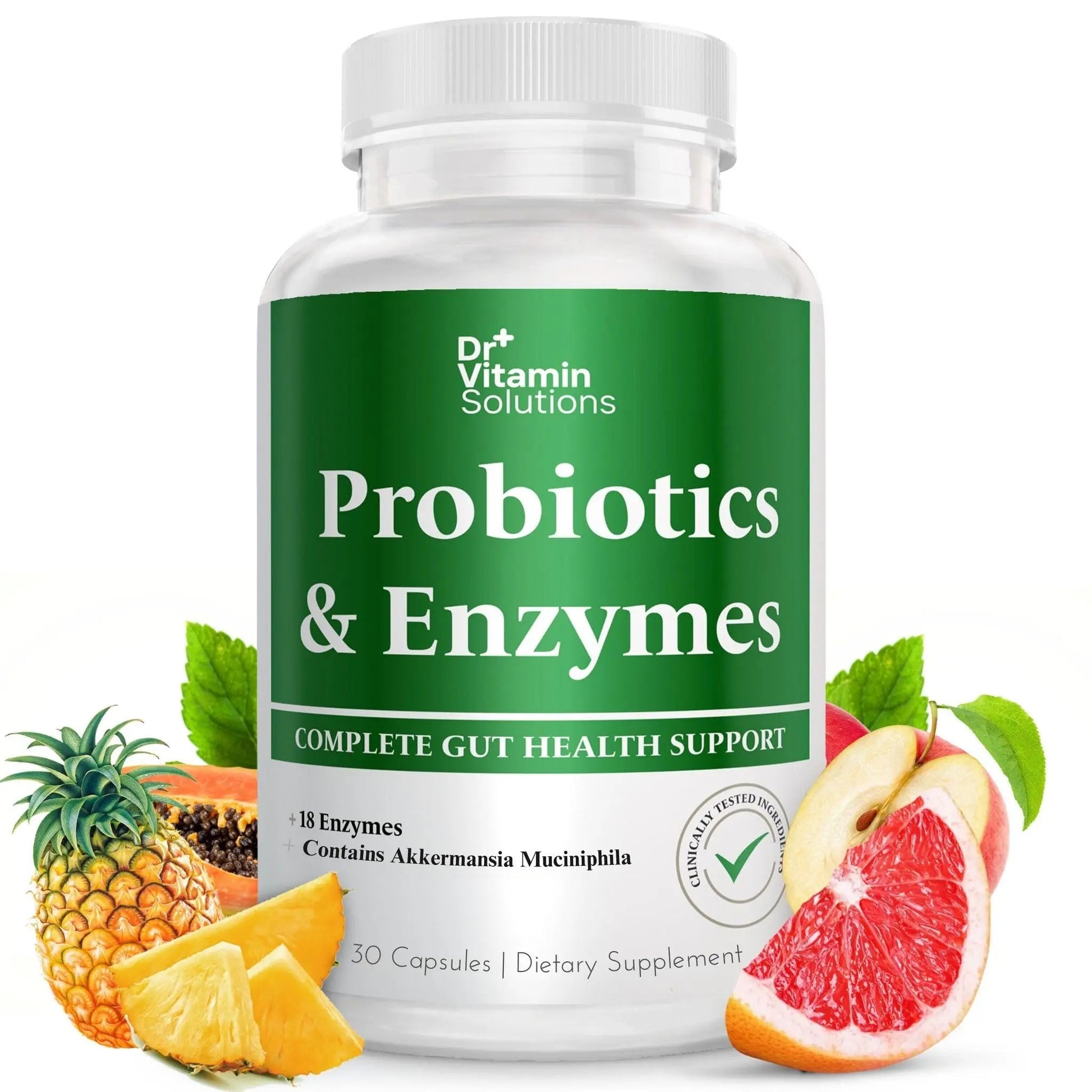 GLP-1 Support Enzymes, Pre & Probiotics for Digestive Health, Berberine Weight Loss Support, Akkermansia Muciniphila for Women & Men | Gut Health, Bloating Relief, 30 Ct DR VITAMIN SOLUTIONSBuy Supplements Australia