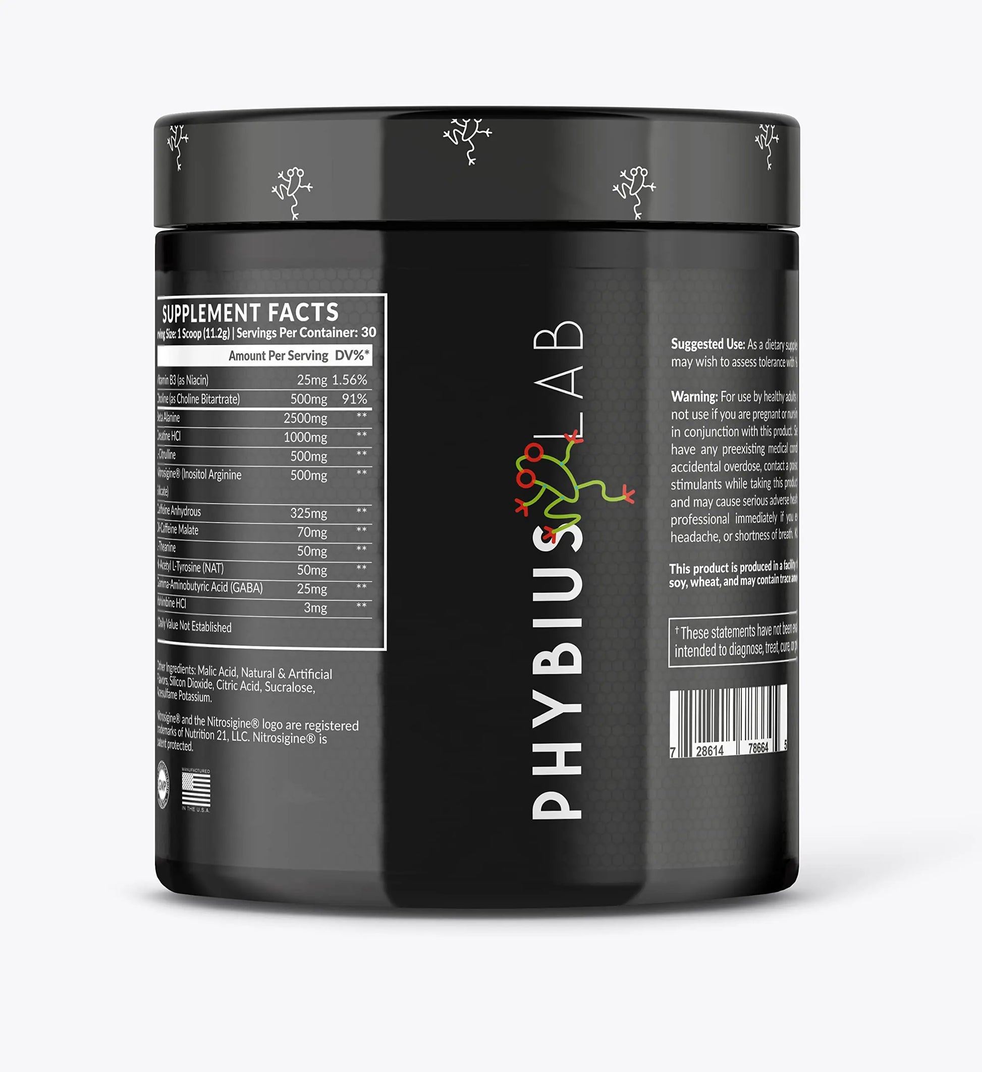PHYBIUS Lab AM Pre-Workout (Sour Watermelon) Focus, Strength, Powder, 30 Servings PHYBIUS Lab