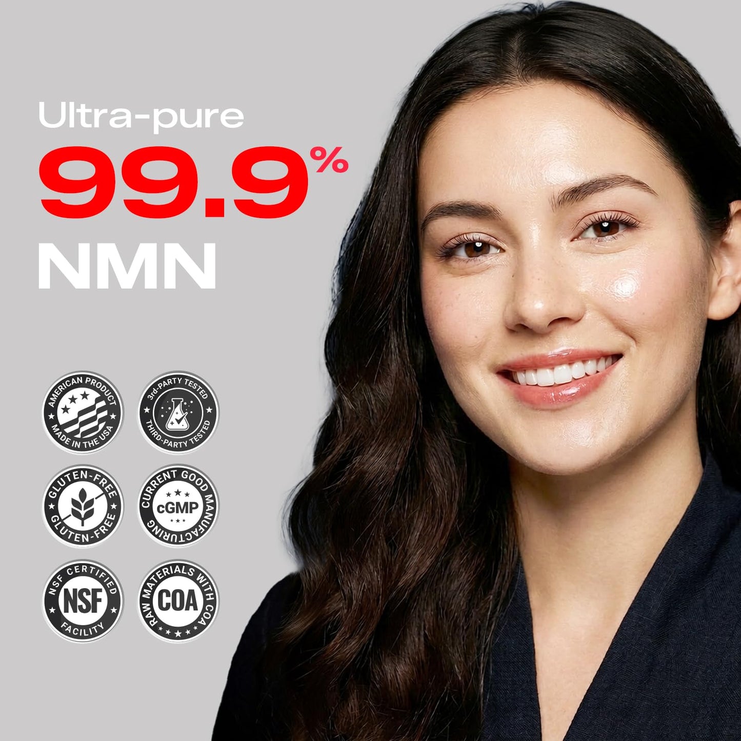 PEPAX NMN Supplement 500mg - 99% Pure NMN Supplement Capsules for Increased NAD Levels & Healthy Aging - Third Party Tested Stabilized Capsules, cGMP Certified, 90 Liposomal NMN (45 Servings) PEPAXBuy Supplements Australia