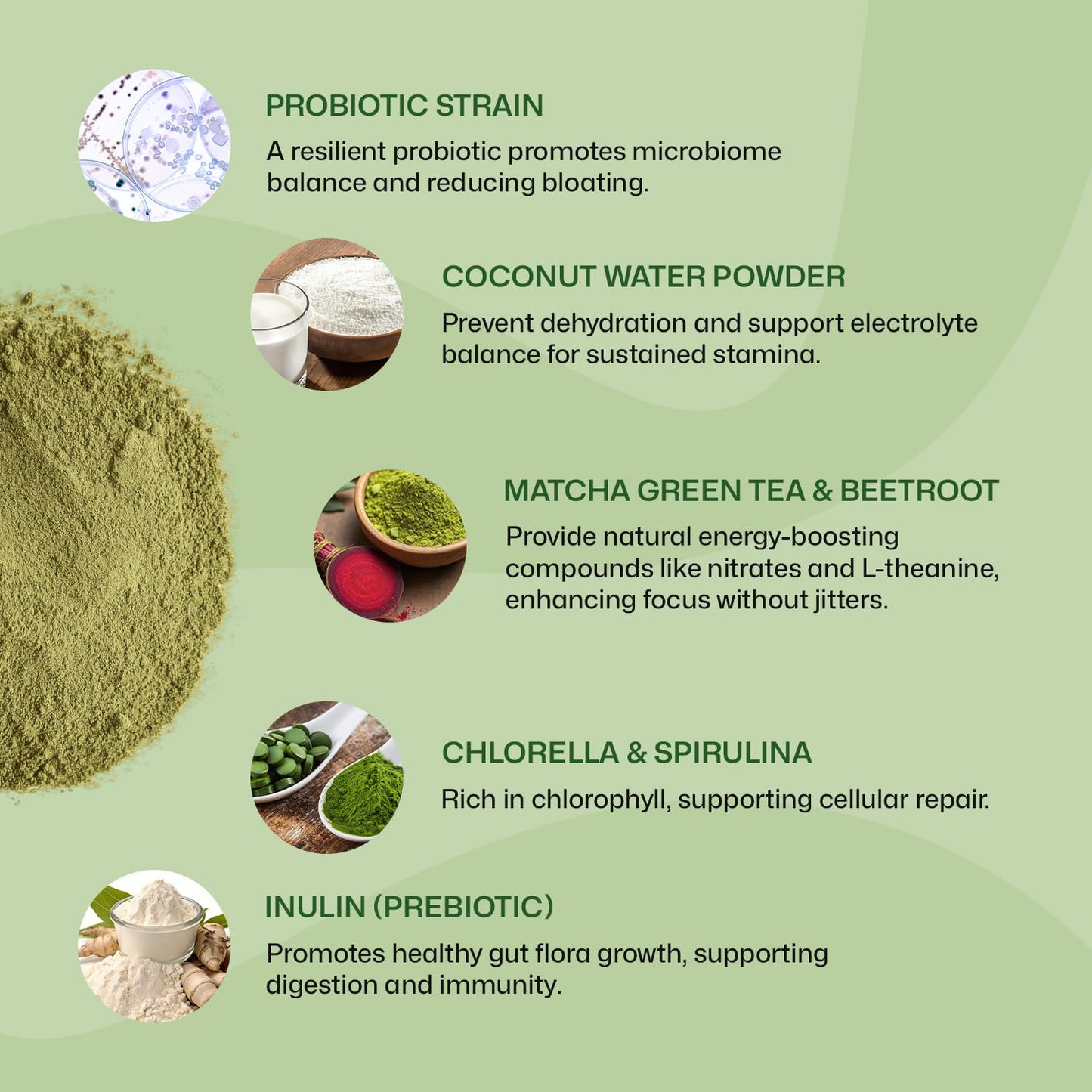 ColonBroom Superfood Greens Powder Supplement | Super Greens Juice Powder with Probiotics, Prebiotics, Spirulina & Chlorella | Natural for Energy, Immunity, Digestion & Detox Support | 28 Servings ColonBroomBuy Supplements Australia