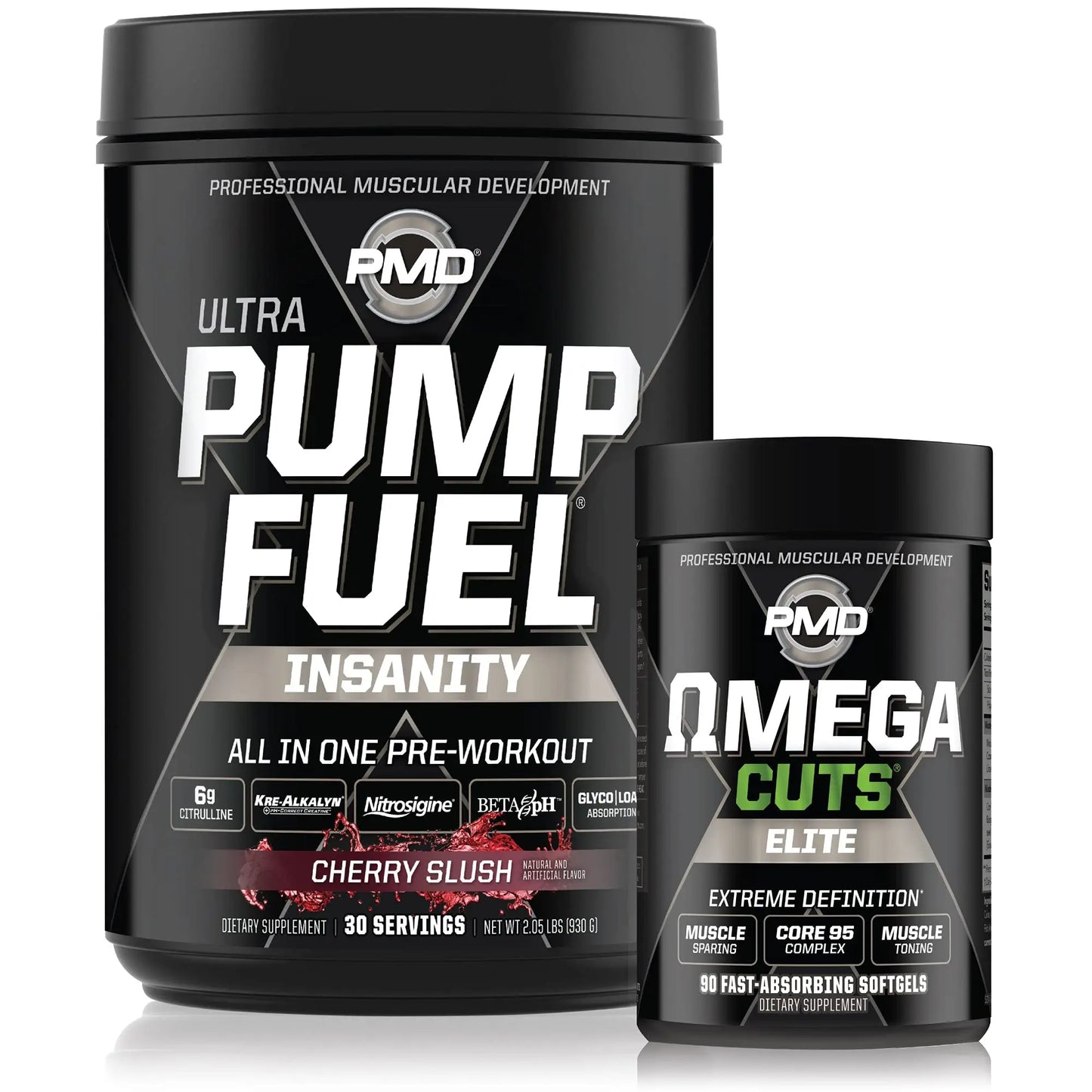 PMD Sports Ultra Pump Fuel Insanity - Pre Workout – Cherry Slush (30 Servings) PMD