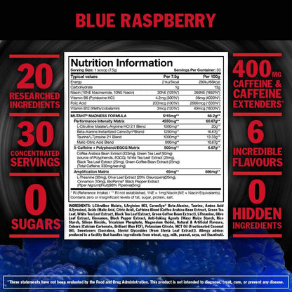 Mutant Madness - Redefines The Pre-Workout Experience and Takes it to a Whole New Mutant