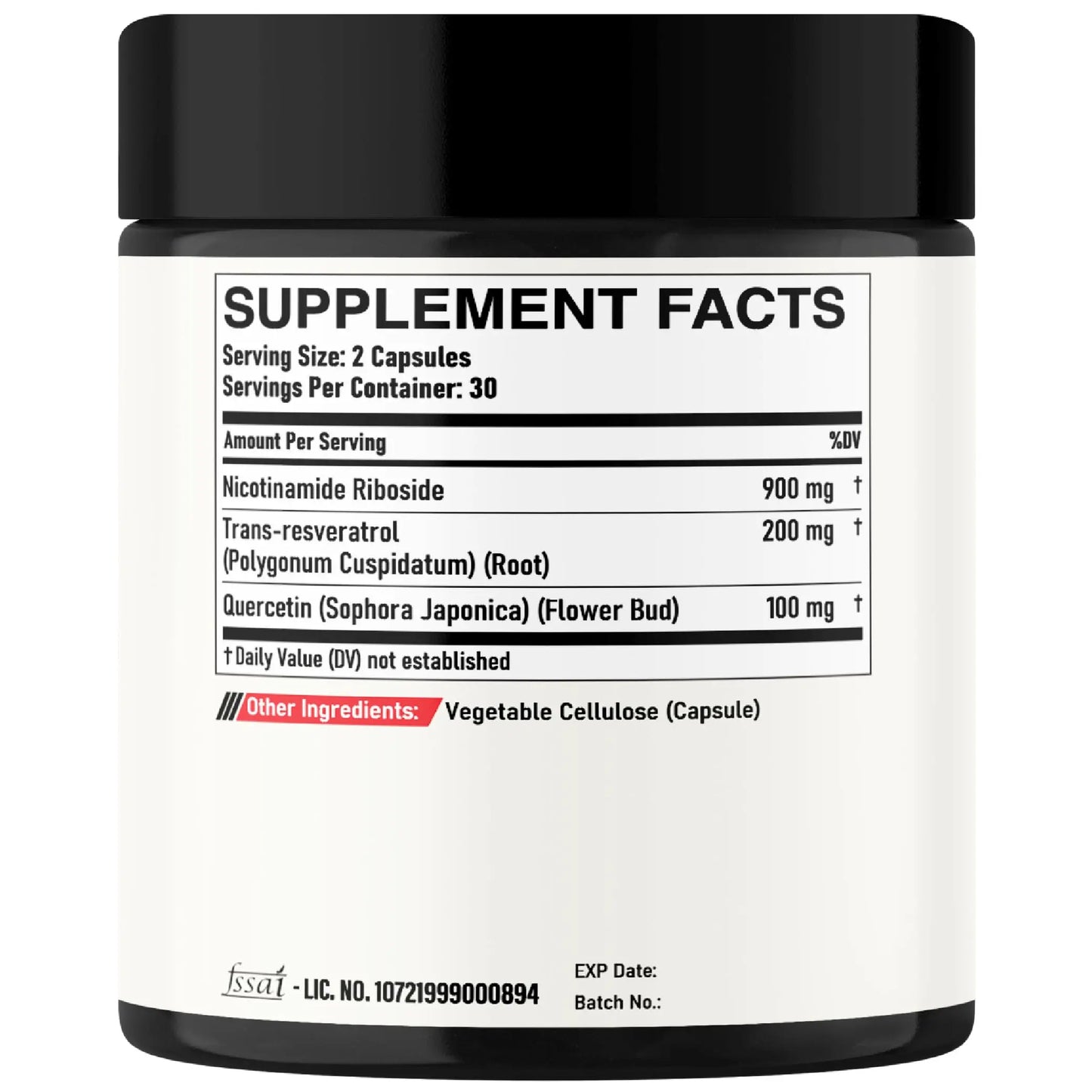 DEDICAD NAD Supplement with Nicotinamide Riboside, Trans-Resveratrol, Quercetin - Cellular Energy & Repair, Vitality, Healthy Aging - 60 Count DEDICAD buy supplements Au