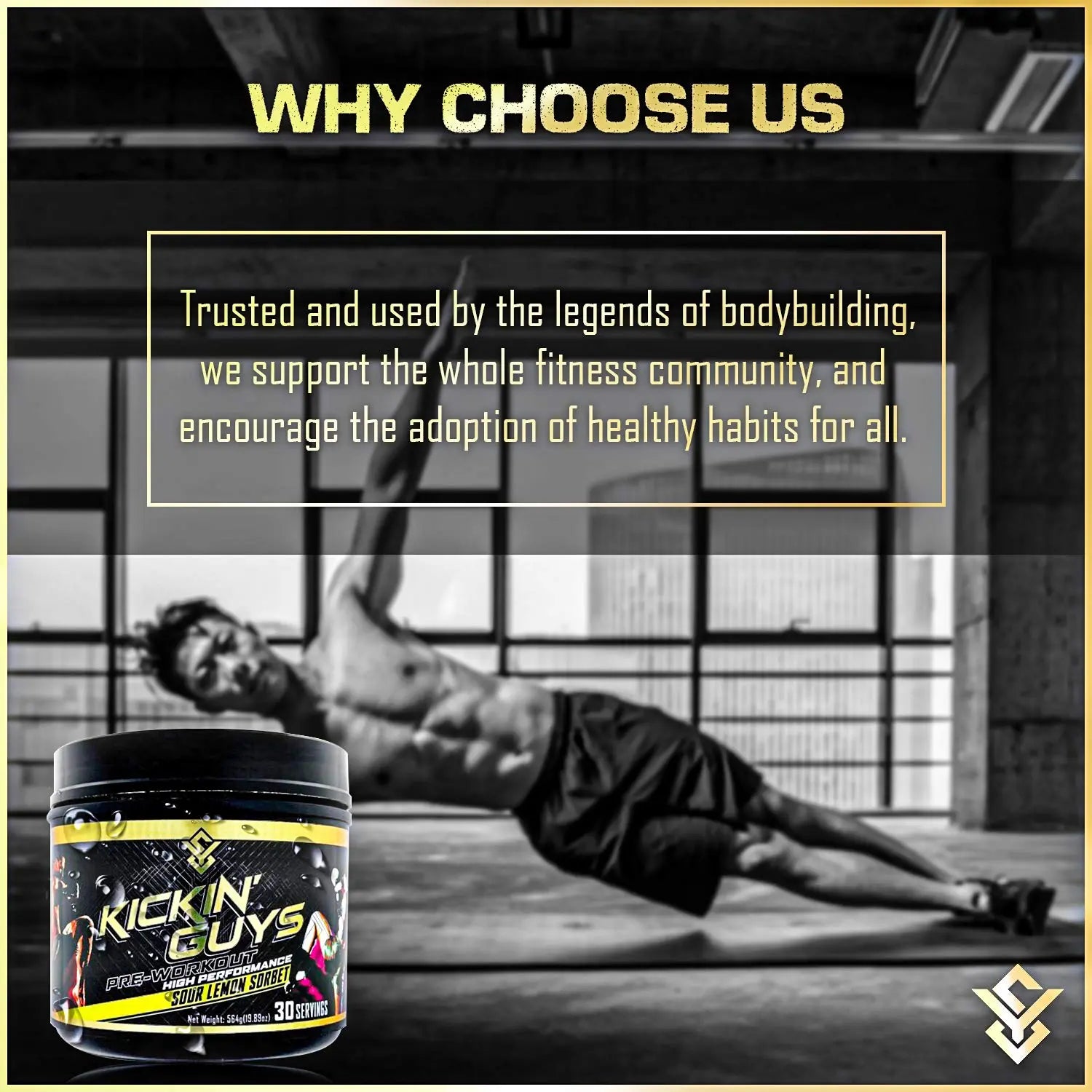 Kickin' Guys Pre Workout Powder Sports Nutrition Supplement - Explode Energy & Performance Yulian Svitolin LLC