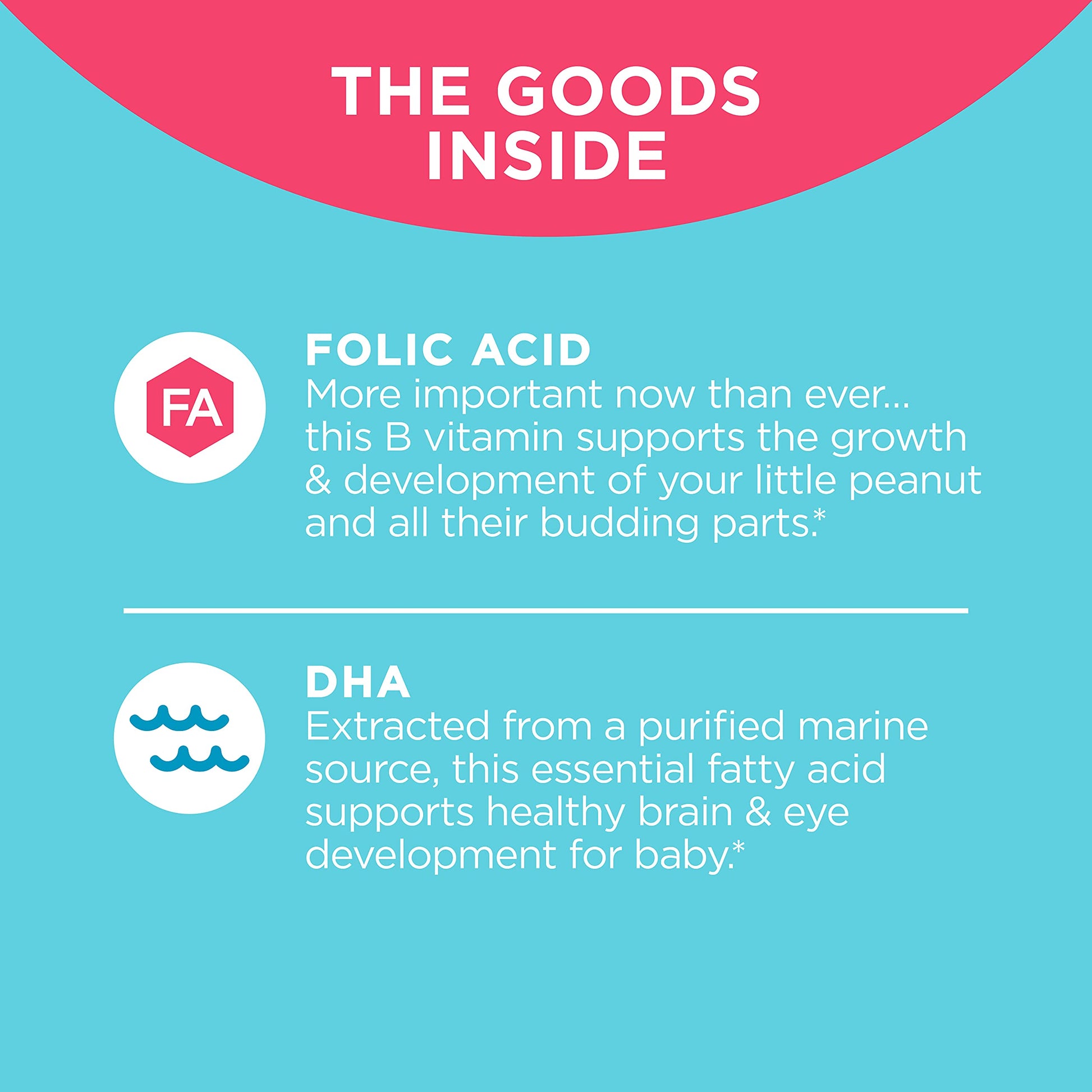 OLLY The Essential Prenatal Gummy Multivitamin, 30 Day Supply (Gummies) & Fiber Gummy Rings OLLY