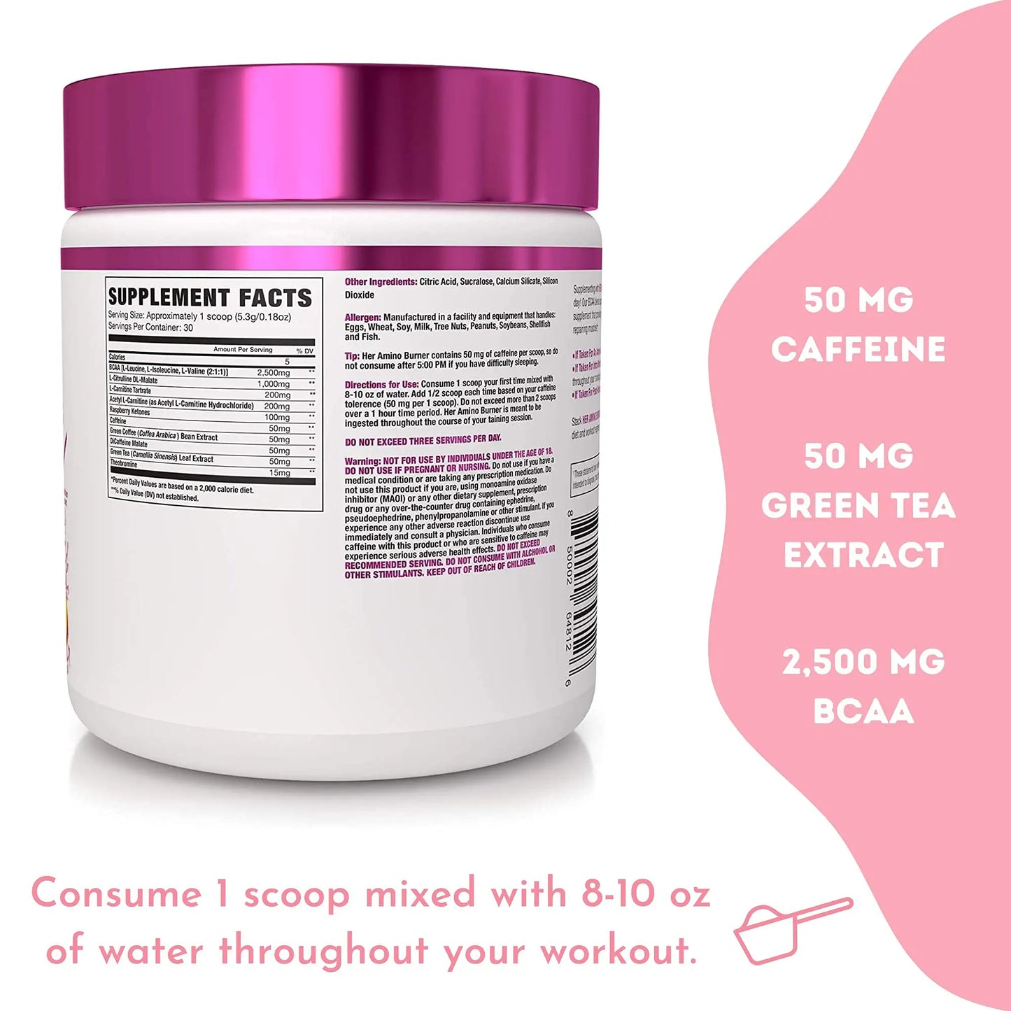 NLA for Her Pre/Intra Workout Stack (Includes Her Thermogenic Amino Hawaiian Sunset NLA for Her