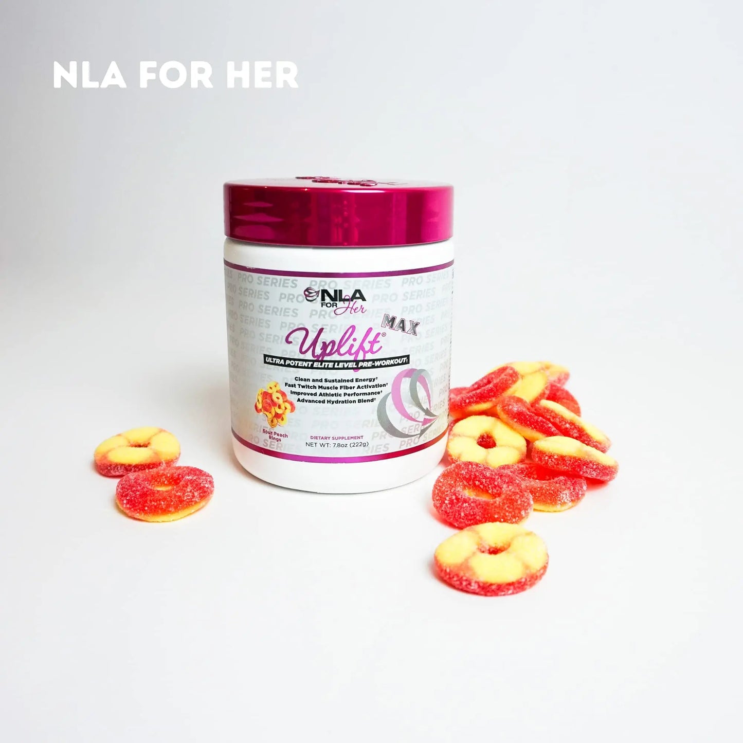 NLA for Her Pre/Intra Workout Stack (Includes Her Thermogenic Amino Georgia Peach NLA for Her