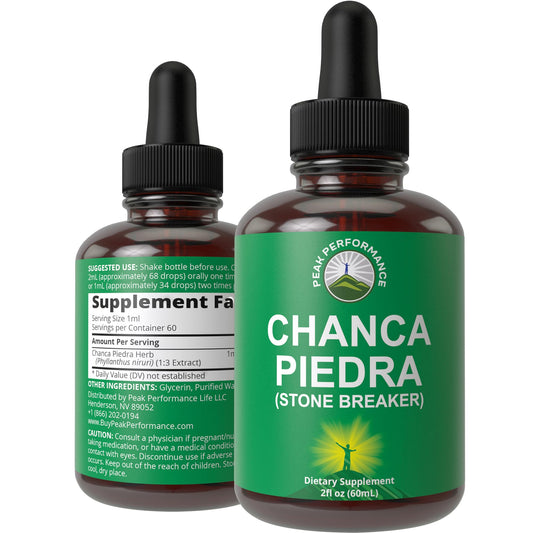 Chanca Piedra Liquid Drops. Stone Breaker - Advanced Kidney Stones Dissolver & Gallbladder Cleanse Support Supplement. USA Tested Chanca-Piedra Stonebreaker. Sugar Free, Gluten Free, Herbal Tincture Peak PerformanceBuy Supplements Australia