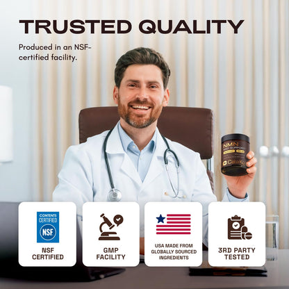 Cata-Kor NMN Supplement – 4-in-1 NAD Supplement with Quercetin | TMG | Resveratrol – NMNH Alternative – Supports Cellular Energy & NAD+ Levels – 60 Capsules – Third-Party Tested (1 Pack) Cata-KorBuy Supplements Australia