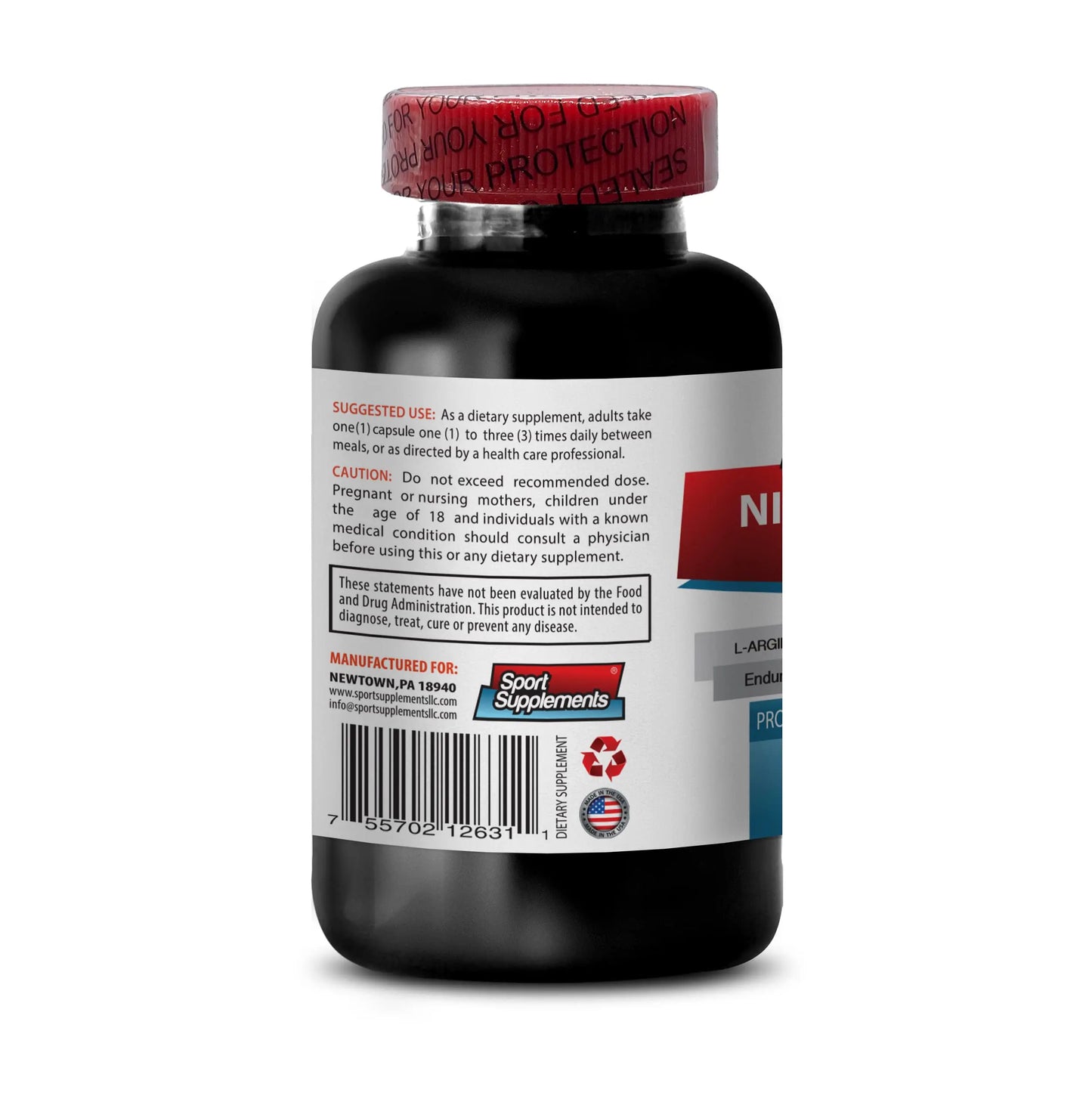 L-arginine Supplement - Nitric Oxide Booster 2400mg - Nitric Oxide Booster - pre Workout Sport Supplements