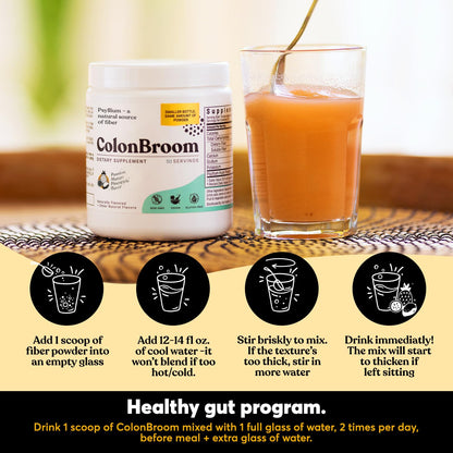 ColonBroom Psyllium Husk Powder, Colon Broom Colon Cleanser Fiber Supplement for Bloating Relief & Gut Health + Day & Night Burner Supplements, Weight Management Pills (60 & 50 Servings), 3 Items ColonBroomBuy Supplements Australia