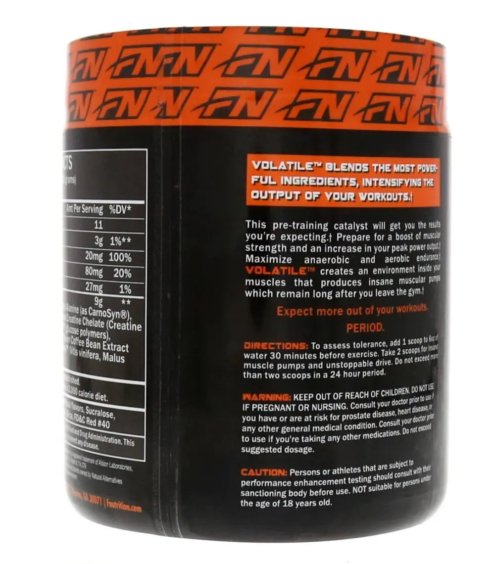 Formutech Nutrition Volatile Pre Workout, Cherry Lemonade, w/2 Forms of Creatine Formutech Nutrition