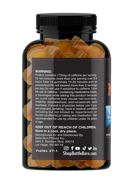 Mindset Dietary Supplement Gummies for Energy and Performance | Naturally Flavored Battle Born Supplements