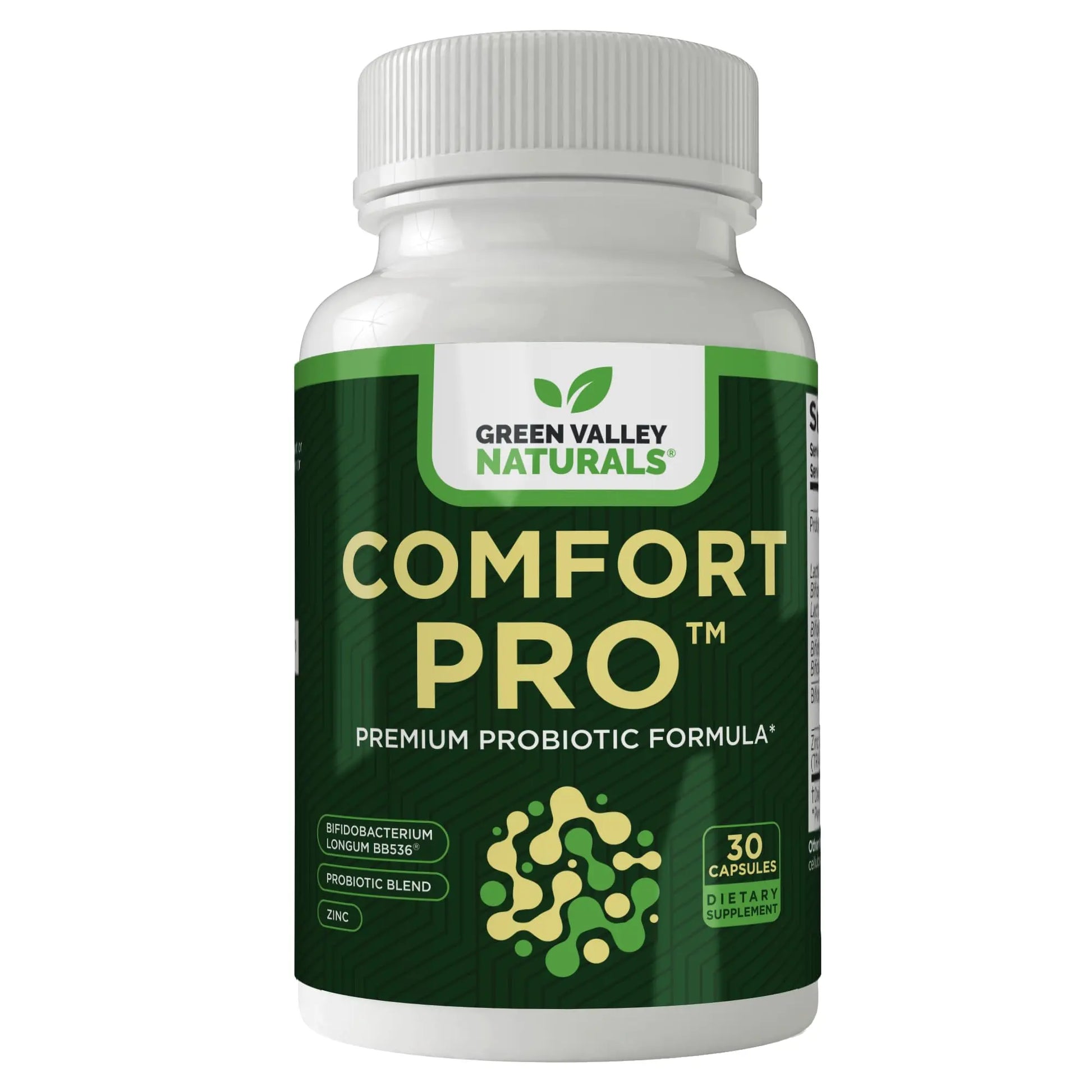 ComfortPro™ Daily Probiotics for Digestive Health | Constipation Relief & Bloating Support for Women & Men | Gut Cleanse with Zinc | Helps Reduce Gas & Promotes Digestive Regularity | Valley Formula GREEN VALLEY NATURALS buy supplements Au