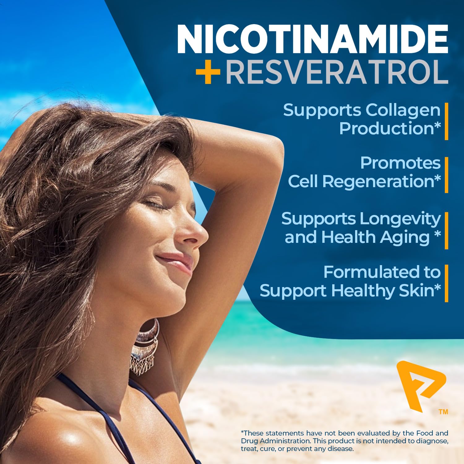 Nicotinamide 500 mg with Resveratrol 100 mg 120 Veggie Capsules - Non-GMO Vitamin B3, Supports Metabolic Health, NAD+, Skin Cell & Mitochondrial Energy Production. Made in USA for Men and Women Prime FormulasBuy Supplements Australia