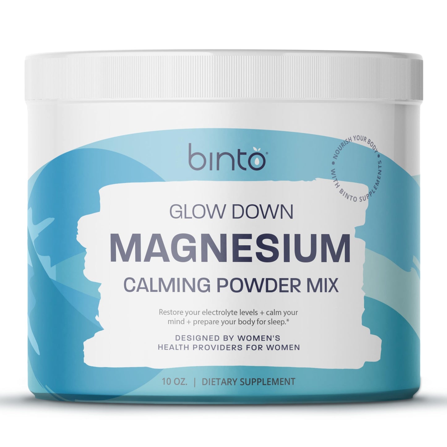 Binto Glow Down - Sleep Better & De-Stress with Our Berry Vanilla Magnesium Drink Mix, Made in USA, Sugar-Free, Preservative-Free, Gluten-Free Drink Mix (60 Day Supply) BintoBuy Supplements Australia