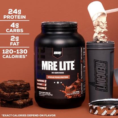 REDCON1 MRE Lite Whole Food Protein Powder, Strawberry Shortcake - Low Carb & Whey REDCON1Buy Supplements Australia