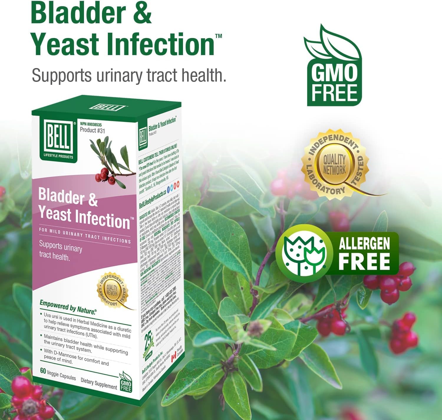 Bell Lifestyle Products Bladder Health and Yeast Balance - 60 Capsules BellBuy Supplements Australia