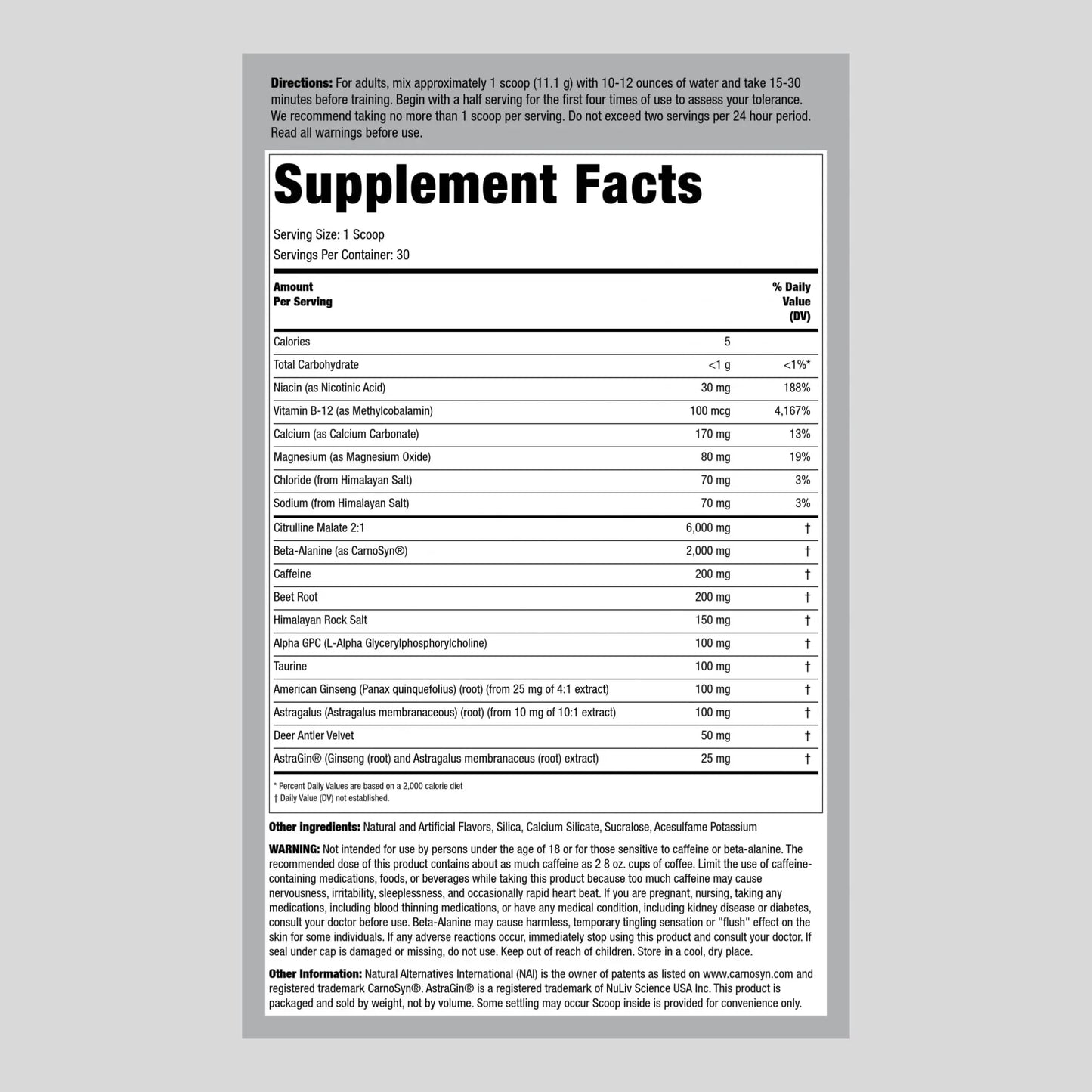 Fitness Labs Pre Workout Powder | for Men and Women | Intensifier Supplement | Watermelon Fitness Labs