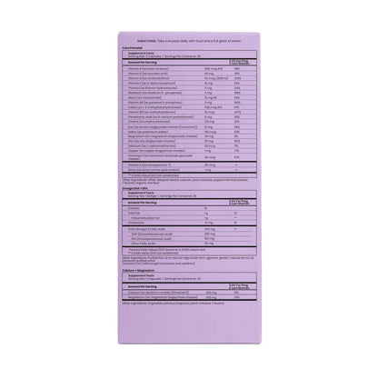 Perelel 2nd Trimester Prenatal Pack - Daily Pregnancy Vitamins - Omega DHA Prenatal Vitamins Perelel