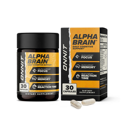 ONNIT Alpha Brain Nootropic Brain Supplement for Men and Women, IGEN Non-GMO Tested, Memory, Mental Clarity, Cognitive Support and Focus Capsules with L-Theanine and Vitamin B6, 30 Count ONNITBuy Supplements Australia