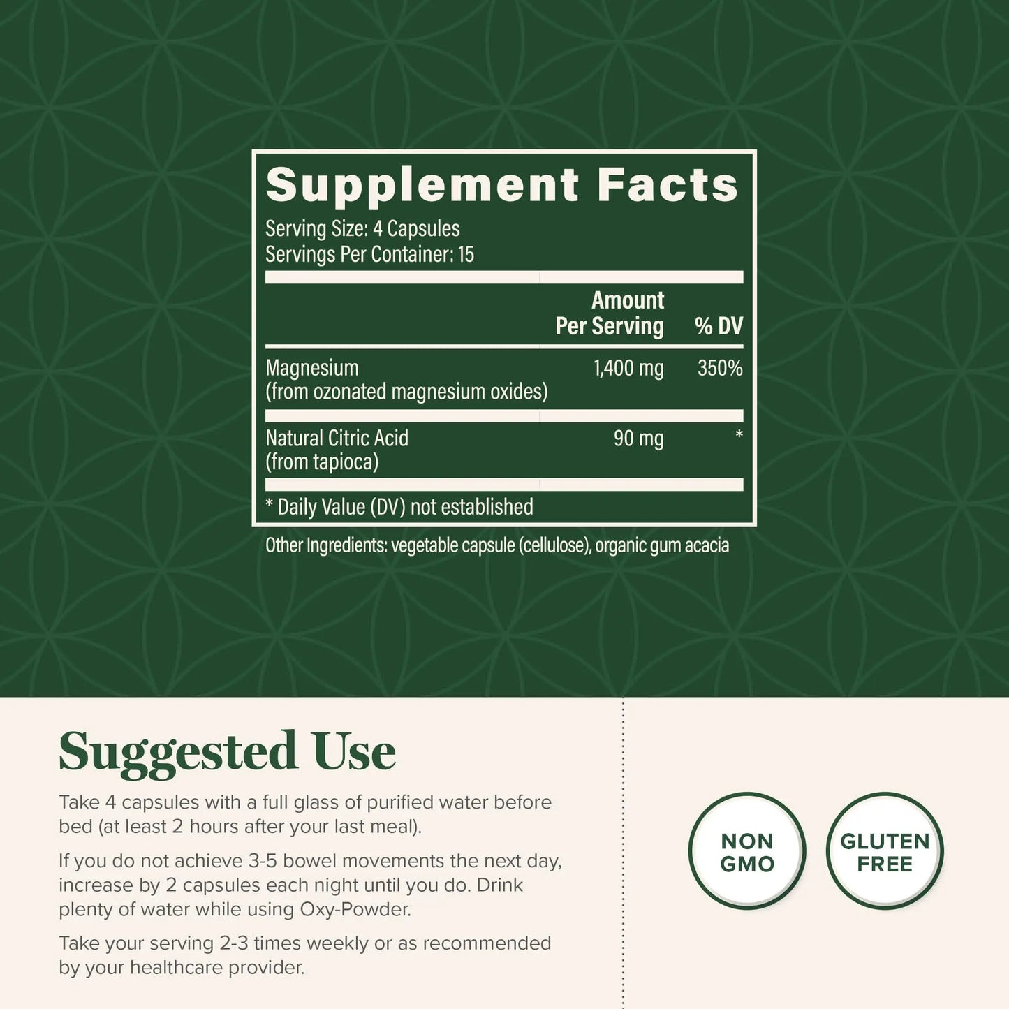 Global Healing Oxy-Powder Colon Cleanse, Constipation Relief for Women & Men, Magnesium Oxide Colon Cleanser & Detox for Weight Loss, Gut Cleanse Detox for Women and Men Global Healing Center buy supplements Au