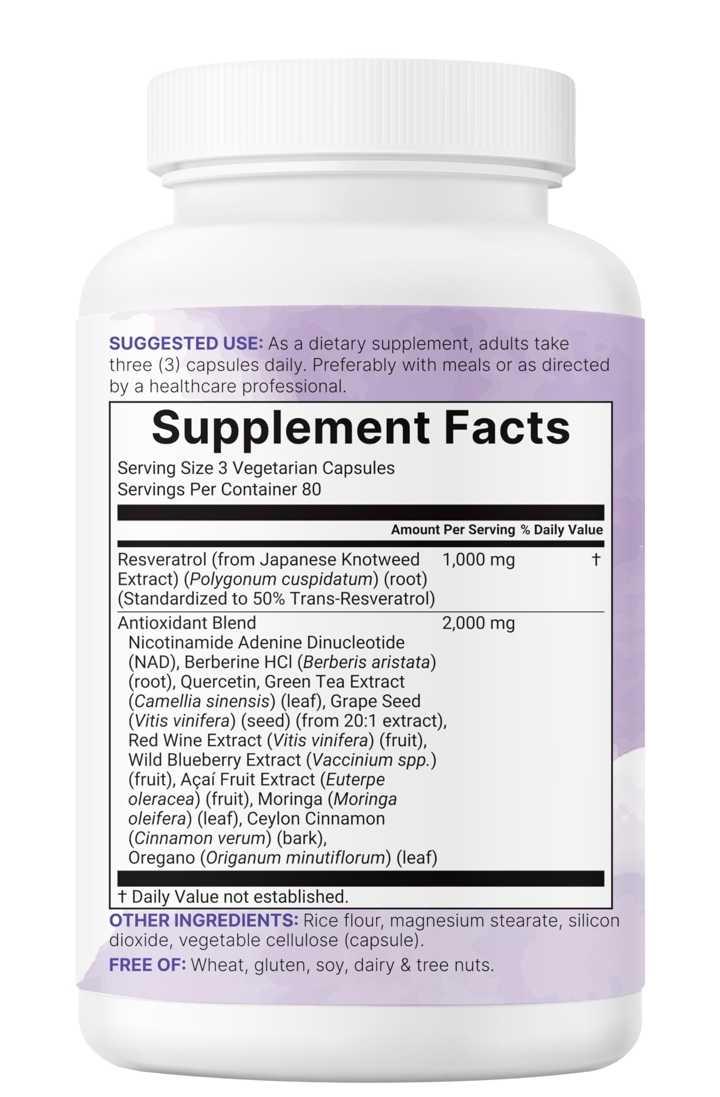 Micro Ingredients Resveratrol NAD Complex 3,000mg for Women & Men, 240 Veggie Capsules | NMN Supplement Alternative | 11-in-1 Blend with NAD+, Quercetin, Moringa, Berberine, Grape Seed, & Oregano Micro IngredientsBuy Supplements Australia