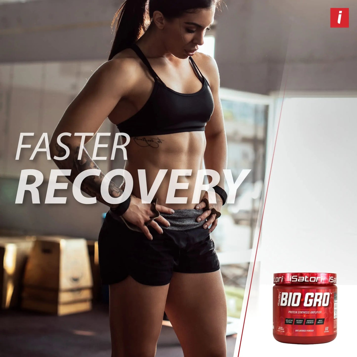 iSatori Bio-GRO Protein Synthesis Amplifier - Unflavored (60 Servings) & iSatori Ultra CLA iSatori