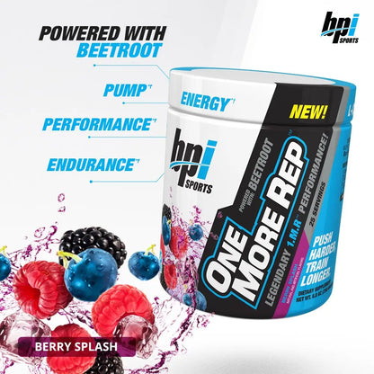 BPI Sports One More Rep Pre-Workout Powder - Increase Energy and Stamina - Intense BPI Sports