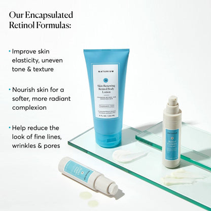 Naturium Skin-Renewing Retinol Body Lotion, Advanced Firming Anti-Aging Skin Care, with Encapsulated Retinol & Shea Butter, 8 oz