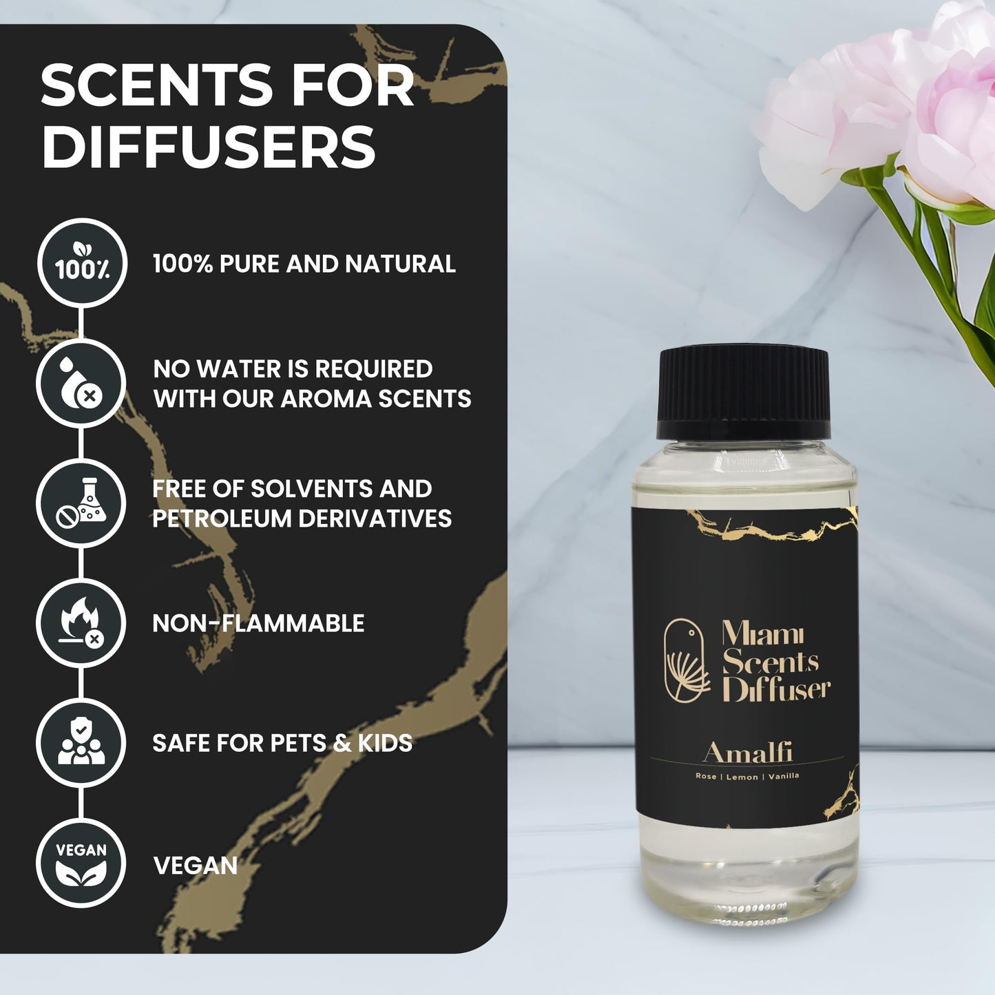 (Amalfi, 120 ml) Miami Scents Diffuser