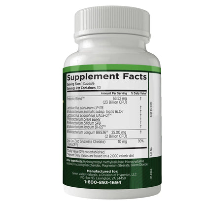 ComfortPro™ Daily Probiotics for Digestive Health | Constipation Relief & Bloating Support for Women & Men | Gut Cleanse with Zinc | Helps Reduce Gas & Promotes Digestive Regularity | Valley Formula GREEN VALLEY NATURALS buy supplements Au
