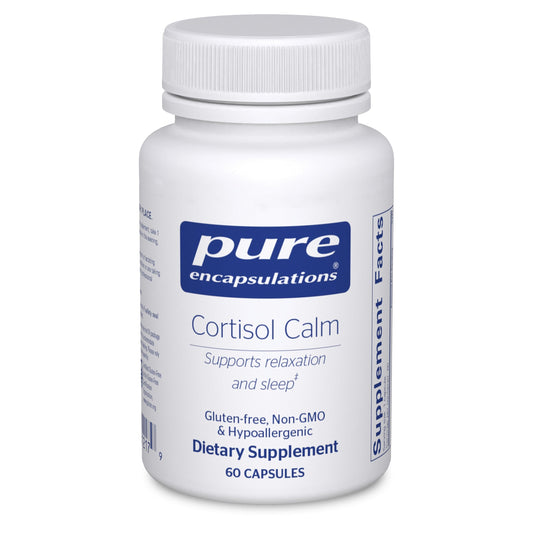 Pure Encapsulations Cortisol Calm - Supports Cortisol Health & Relaxation - Contains Ashwagandha & L-Theanine - Restful Sleep - 60 Capsules Pure EncapsulationsBuy Supplements Australia