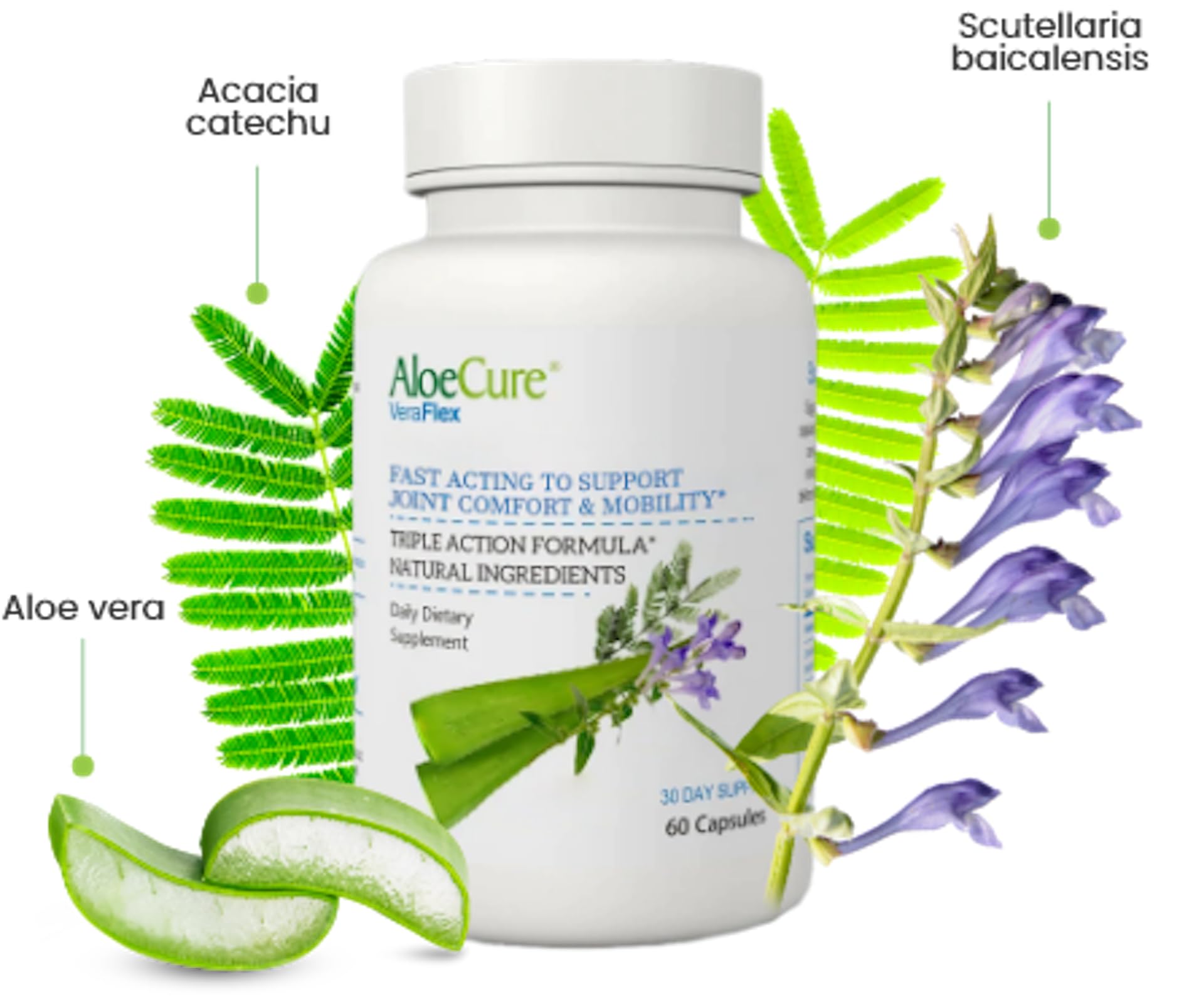 AloeCure VeraFlex Natural Joint Support Supplement with USDA Organic Aloe Vera AloeCureBuy Supplements Australia