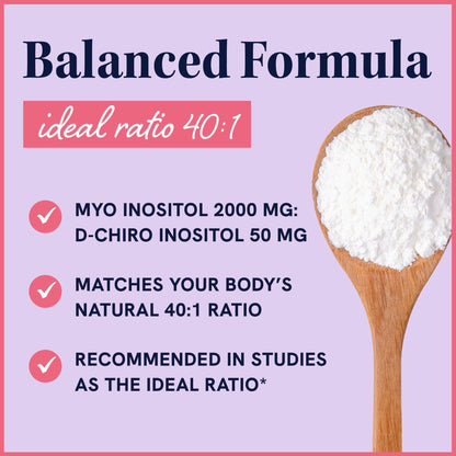 Myo-Inositol & D-Chiro Inositol Powder | Hormone Balance for Women | Ideal 40:1 Ratio | Myo 2000mg, D Chiro 50mg | Regulate Menstrual Cycle and Support Ovarian Health | 30 Servings, 2.17 oz. SMNutritionBuy Supplements Australia