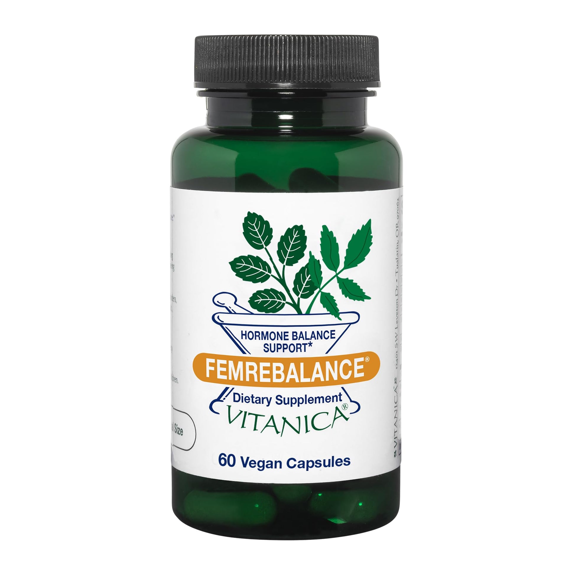 Vitanica FemRebalance, Hormone Balance Support for Women, Vegan, 60 Capsules VitanicaBuy Supplements Australia