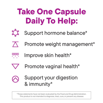 Daily Nouri Hormone Balance Probiotics for Women | Hormone Balance for Women | PMS, Hormonal Acne, & Bloating Support