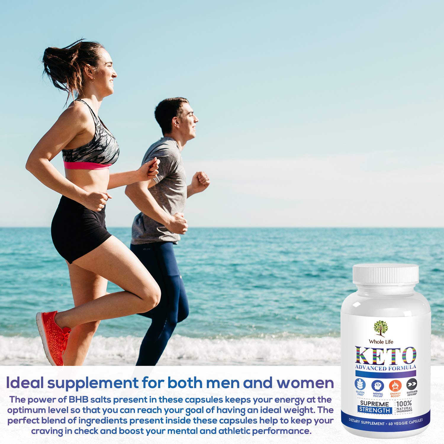 WHOLE LIFE Keto Advanced Formula Diet BHB Pills - Ketogenic All Natural, Support WHOLE LIFE