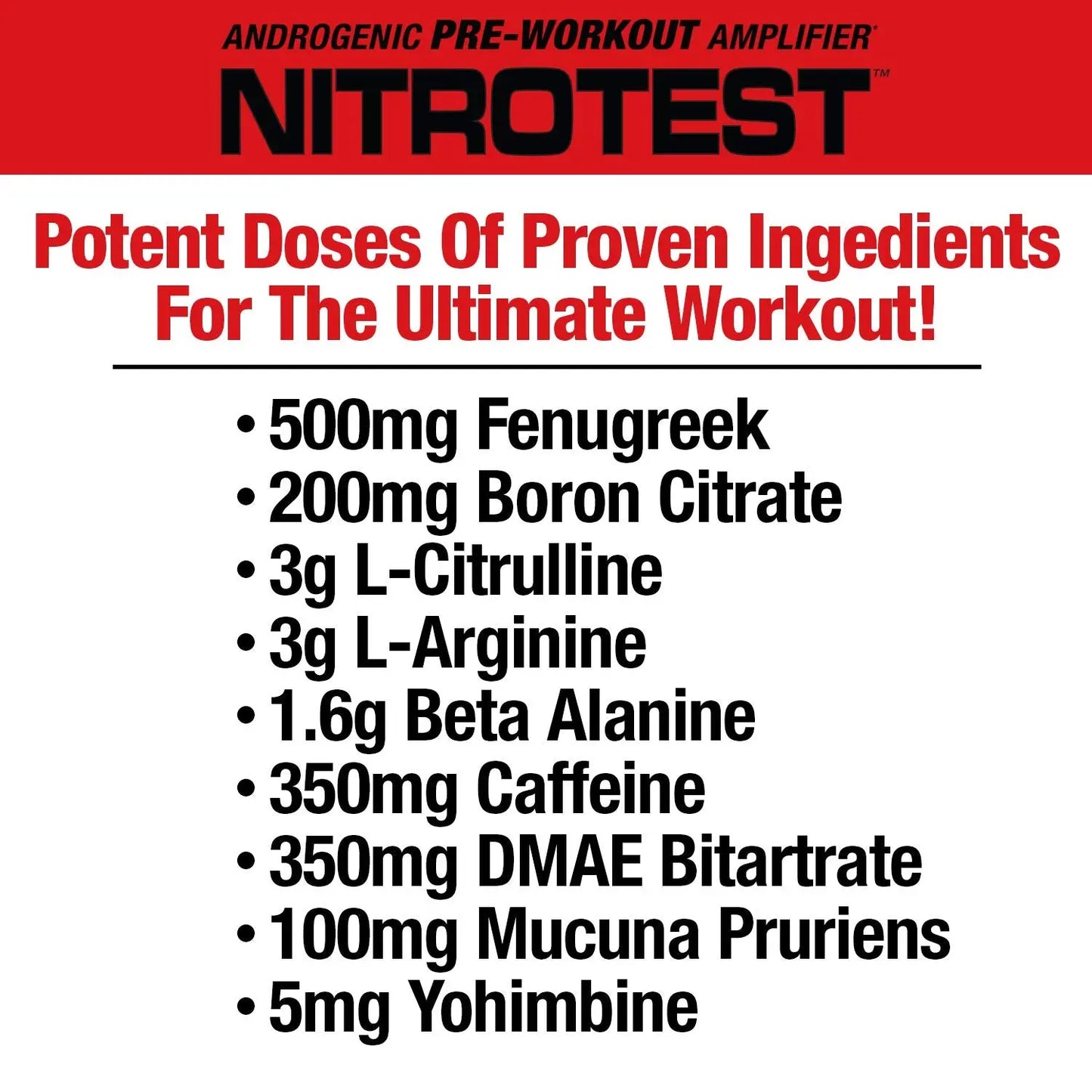 MuscleMeds Nitrotest Pre-Workout Supplement Drink, Boost Nitric Oxide, Testosterone MuscleMeds